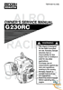 Complete User Manual for G230RC engine